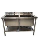 Brand New Diaminox Double Pot wash Sink 140cmW x 60cmD x 90cmH