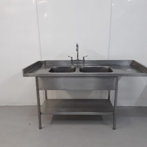 Used Stainless Steel Double Sink