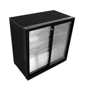 Brand New Madrid 2 Sliding Door Bottle Cooler Beer Fridge