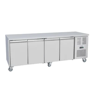 Brand New Diaminox 4 Door Stainless Steel Bench Freezer 638 Litre VC225F-1