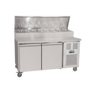 Brand New Diaminox Double Door Saladette Bench Fridge VPC200R