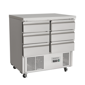 Brand New Diaminox 6 Drawer Stainless Steel Bench Fridge SD136R