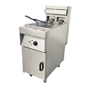 Brand New Heittox Freestanding Electric Fryer Single Tank Twin Basket FF1E