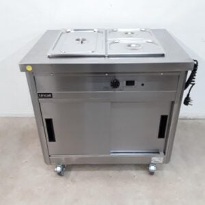 New B Grade Lincat P6B2 Bain Marie Hot Cupboard Trolley Wet For Sale