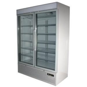 Brand New Atom Display Freezer 2DF Double Glass Door 136cmW x 74cmD x 200cmH