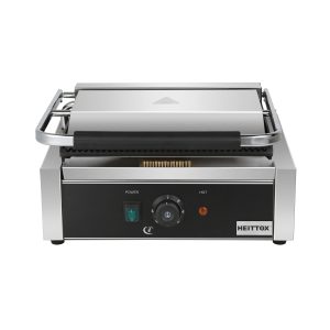 Brand New Heittox Single Ribbed Electric Contact Panini Grill 2.2kW CGRL