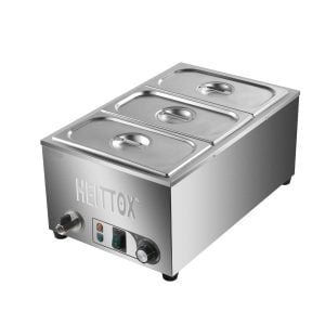 Brand New Heittox Wet 3 Pan Bain Marie With Tap EB3