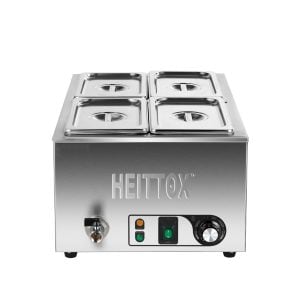 Brand New Heittox Wet 4 Pan Bain Marie With Tap EB4