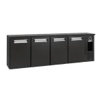 Brand New Gamko Bottle Cooler 4 Hinged Glass Doors Black 728L FD028