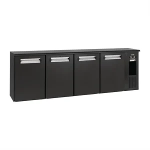 Brand New Gamko Bottle Cooler 4 Hinged Glass Doors Black 728L FD028