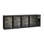 Brand New Gamko Bottle Cooler 4 Hinged Glass Doors Black 728L FD030