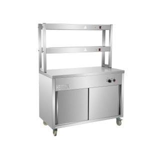 Brand New Heittox 120cm Hot Cupboard and Heated Gantry HCG12