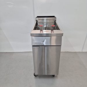 New B Grade Buffalo Double Basket Single Tank Gas Fryer 18 Litre DC319-N