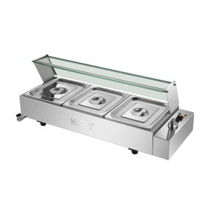 B Grade Heittox 3 Pan Service Wet Bain Marie SB3