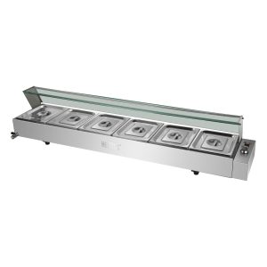 New B Grade Heittox 6 Pan Service Bain Marie SB6