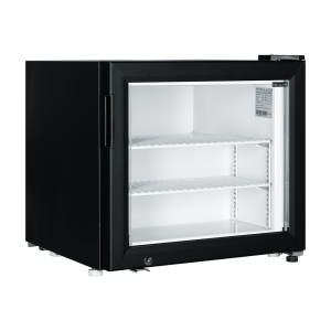 UF50G Black Glass Door Display Freezer