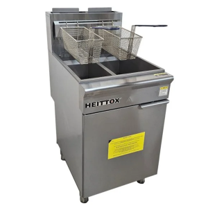 Brand New Heittox Twin Tank Fryer Double Basket Heavy Duty Natural Gas  FFT4-N