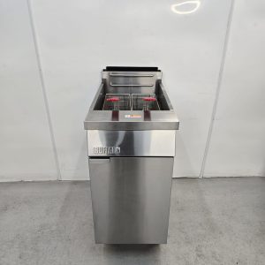 New B Grade Buffalo Single Tank Fryer Twin Basket 18 Litre DC319-N