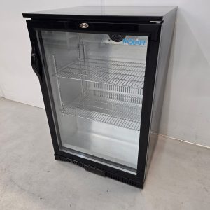 New B Grade Polar Single Glass Door Display Bottle Fridge 138 Litre GL001