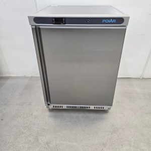 New B Grade Polar Single Stainless Under Counter Fridge 150 Litre CD080