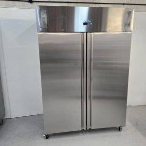New B Grade Polar Stainless Double Door Upright Fridge 1300 Litre UA052