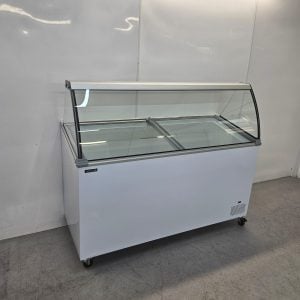 New B Grade Tefcold Scoop Ice Cream Display 427 Litre IC501SCE + CANOPY