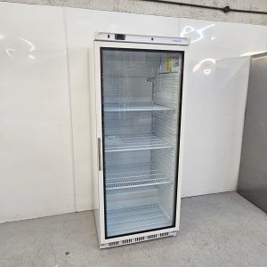 New B Grade Polar Upright Display Fridge White 600 Litre CZ787