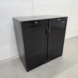 New B Grade Polar Double Back Bar Bottle Fridge Solid Doors 208L GL016