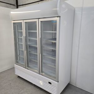 New B Grade Polar Triple Door Upright Display Chiller 1300L GE769