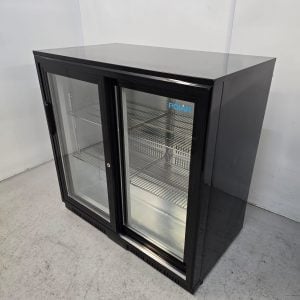 New B Grade Polar Double Sliding Display Bottle Fridge 208 Litre GL003