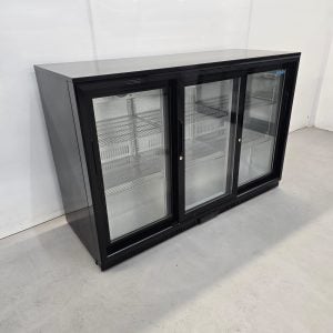 New B Grade Polar Triple Glass Door Bottle Fridge 330 Litre GL006