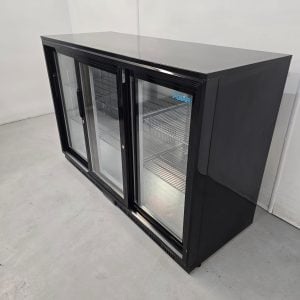 New B Grade Polar Triple Glass Door Bottle Fridge 330 Litre GL006