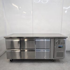 New B Grade Polar Six Drawer Stainless Gastronorm Counter Fridge 465 Litre UA101