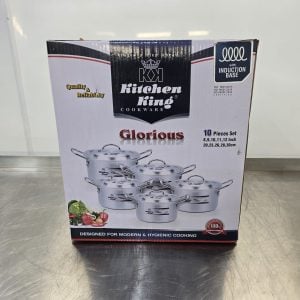 Brand New Kitchen King Aluminium Induction Cooking Pan Set with Lids x 5 20-30cm