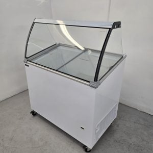 New B Grade Tefcold Glass Top Display Chest Freezer With Canopy IC300SCE +CANOPY