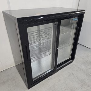 New B Grade Polar Double Door Bottle Fridge with Sliding Doors 208 Litre GL003