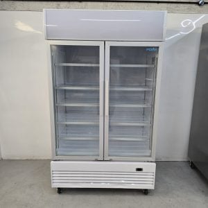 New B Grade Polar Upright Display Cooler with Light Box 950 Litre GE580