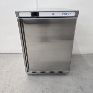 New B Grade Polar Single Door Undercounter Freezer Stainless Steel 140 Litre CD081
