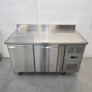 New B Grade Polar Double Door Counter Freezer with Upstand 282 Litre DL916