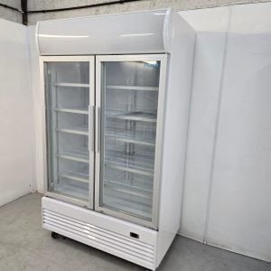 New B Grade Polar Upright Display Cooler with Light Box 950 Litre GE580