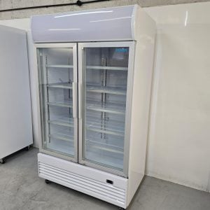 New B Grade Polar Upright Display Cooler with Light Box 950 Litre GE580