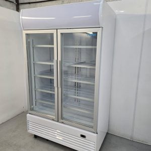 New B Grade Polar Upright Display Cooler with Light Box 950 Litre GE580