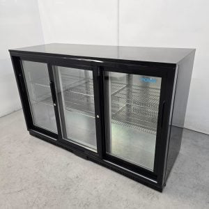 New B Grade Polar Triple Door Bottle Fridge With Sliding Doors 320 Litre GL013