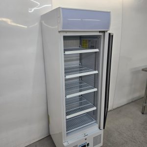 New B Grade Polar Single Door Upright Display Fridge 218 Litre White DM075