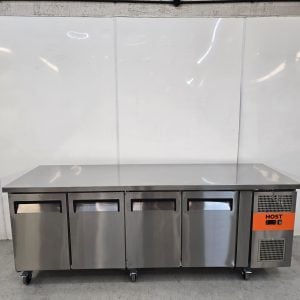 Brand New Host 4 Door Counter Fridge Stainless 476 Litre HOST1704CR