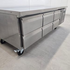 New B Grade Polar Six Drawer Low Chef Base Counter Fridge 6x1/1GN DA465