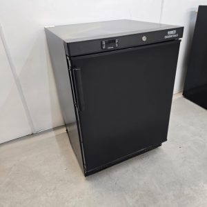 New B Grade Polar Single Undercounter Freezer Black 140 Litre FB047