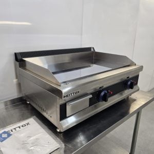 New B Grade Heittox 80cm Smooth Chrome Plate Griddle Natural Gas 6kw FGC80-N