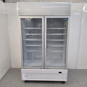 New B Grade Polar Upright Display Cooler with Light Box 950 Litre GE580