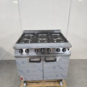 New B Grade Falcon Dominator Falcon 6 Burner Dominator Plus Oven Range Natural Gas with Castors DK941-N